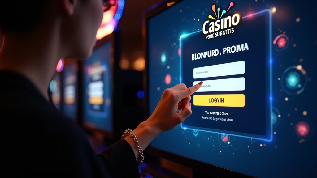 Casino registration screen showing a promo code field and login bonus alert